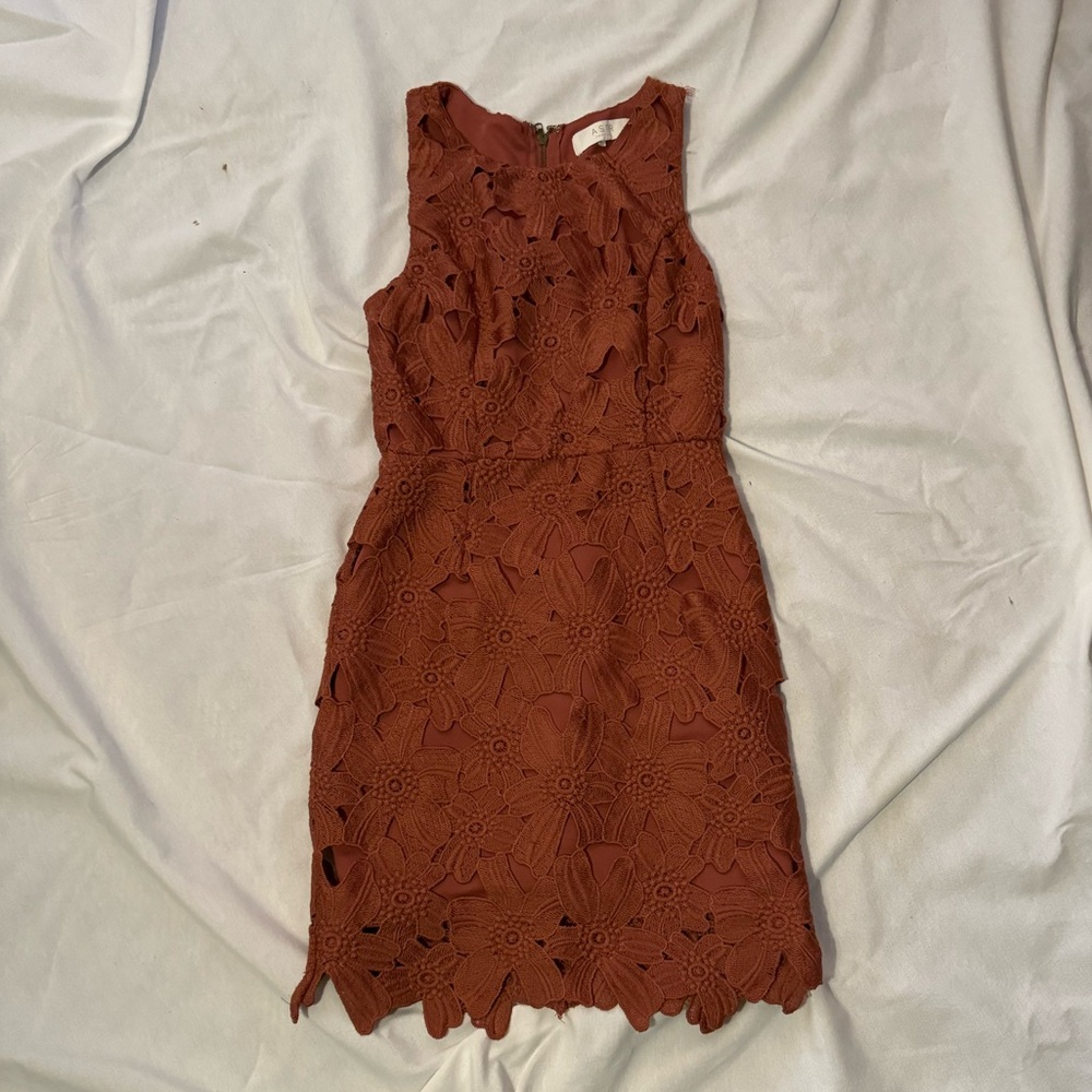 ASTR Mauve flower lace dress size XS